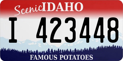 ID license plate I423448