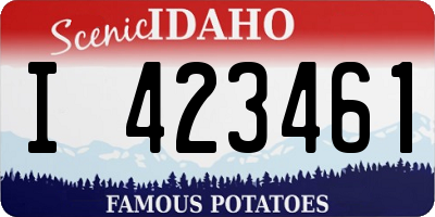 ID license plate I423461