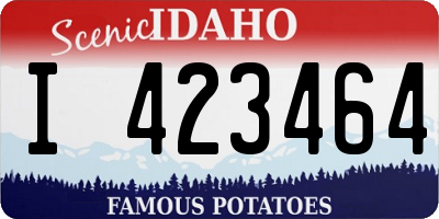 ID license plate I423464