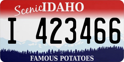 ID license plate I423466