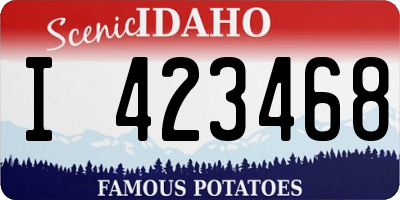 ID license plate I423468