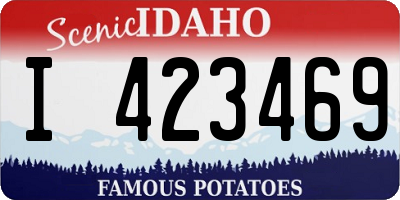 ID license plate I423469