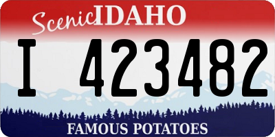 ID license plate I423482