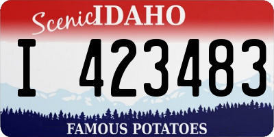 ID license plate I423483