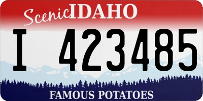 ID license plate I423485