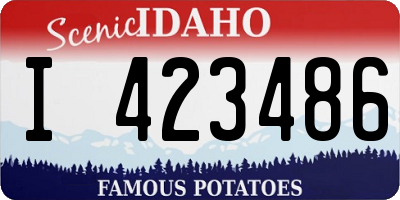 ID license plate I423486