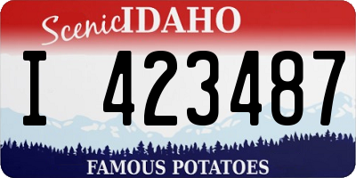 ID license plate I423487