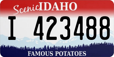 ID license plate I423488