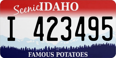 ID license plate I423495