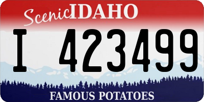 ID license plate I423499