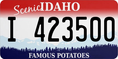 ID license plate I423500