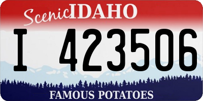 ID license plate I423506