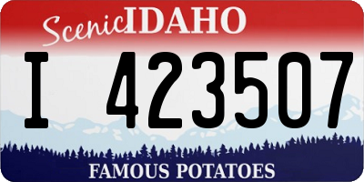 ID license plate I423507