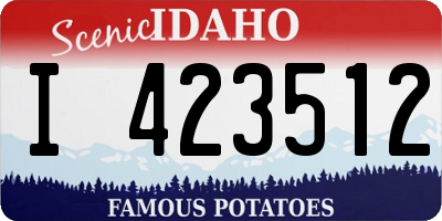 ID license plate I423512