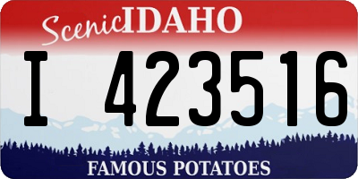 ID license plate I423516