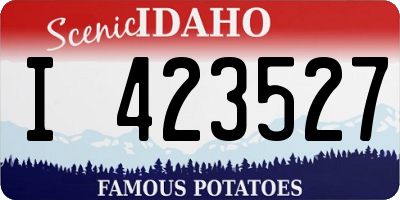ID license plate I423527