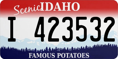 ID license plate I423532