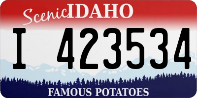 ID license plate I423534