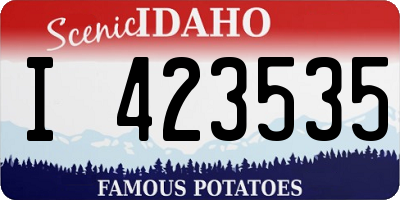 ID license plate I423535