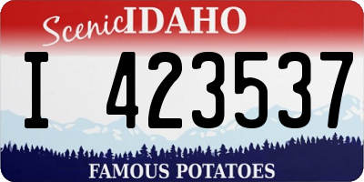ID license plate I423537