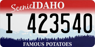 ID license plate I423540