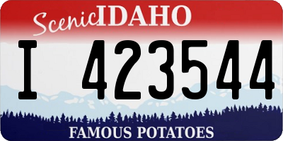 ID license plate I423544