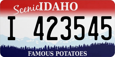 ID license plate I423545