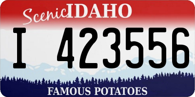 ID license plate I423556