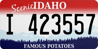 ID license plate I423557