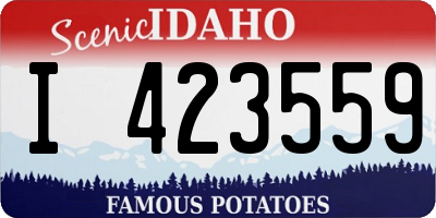 ID license plate I423559