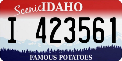 ID license plate I423561