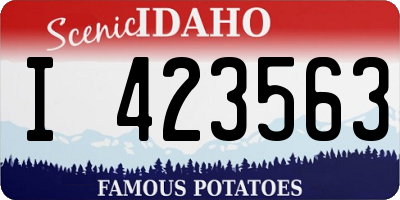 ID license plate I423563