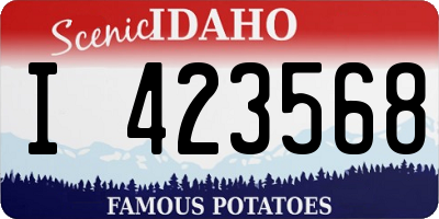 ID license plate I423568