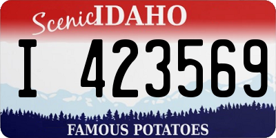 ID license plate I423569