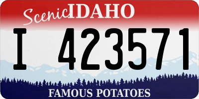 ID license plate I423571