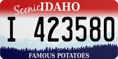 ID license plate I423580