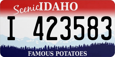 ID license plate I423583
