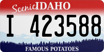 ID license plate I423588