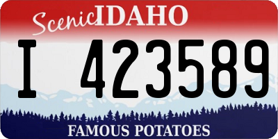 ID license plate I423589