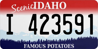 ID license plate I423591