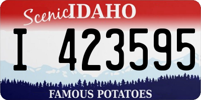 ID license plate I423595