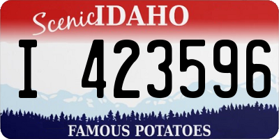 ID license plate I423596