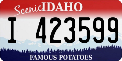 ID license plate I423599
