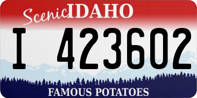 ID license plate I423602
