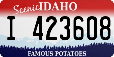 ID license plate I423608