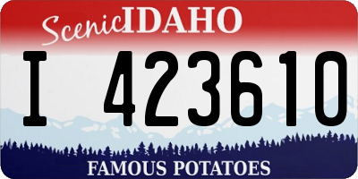 ID license plate I423610