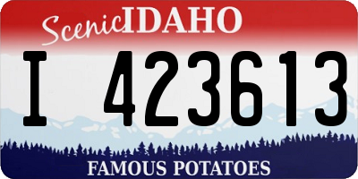 ID license plate I423613