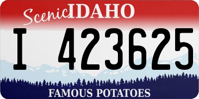 ID license plate I423625