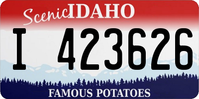 ID license plate I423626