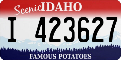 ID license plate I423627